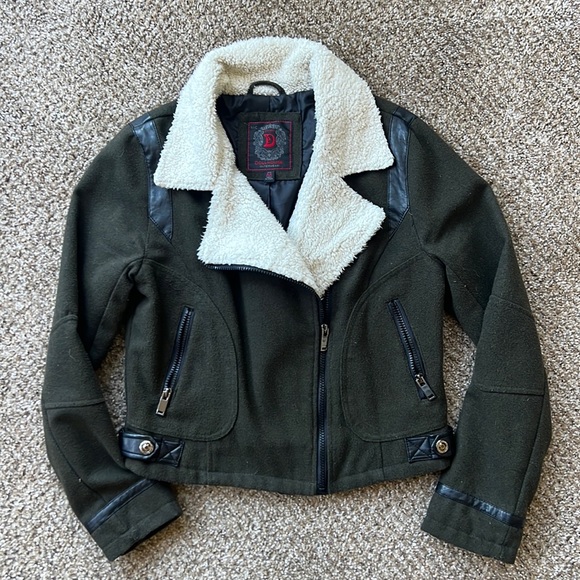 Dollhouse Jackets & Coats Green Slightly Crop Jacket Poshmark